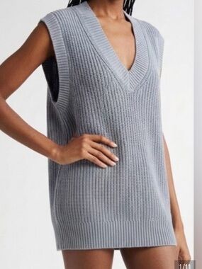 Abercrombie gray sweater vest dress